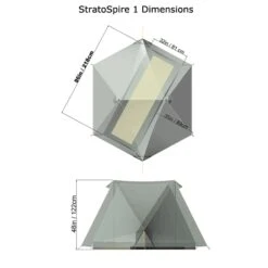 Tarptent StratoSpire 1 ´22 Solid Inner -Xpert Trekking ss1 dimensions 1